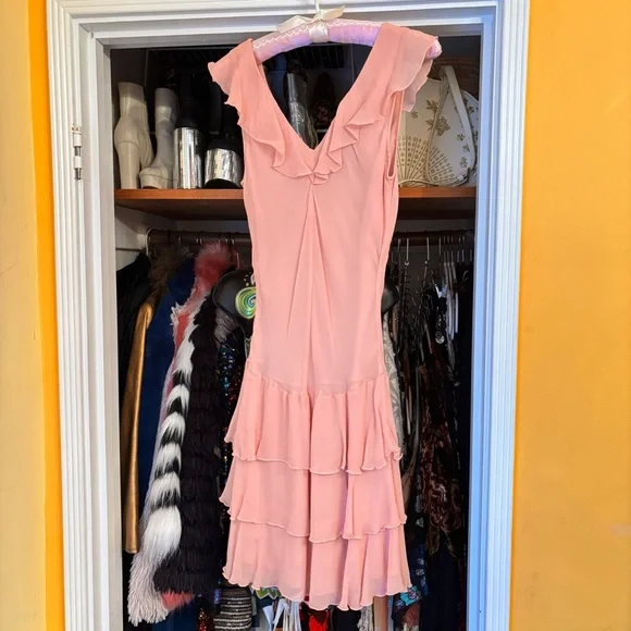 Vintage Y2K Silk Dress - Picture 4 of 6